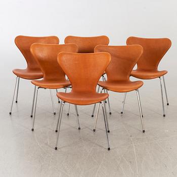 ARNE JACOBSEN,  6 st "Sjuan" för Fritz Hansen.