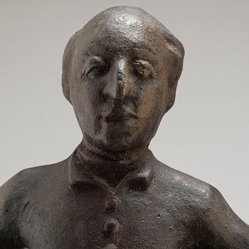 ALLAN EBELING, a cast iron sculpture depicting Karl XII.