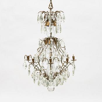 A Rococo style chandelier, 20th Century.