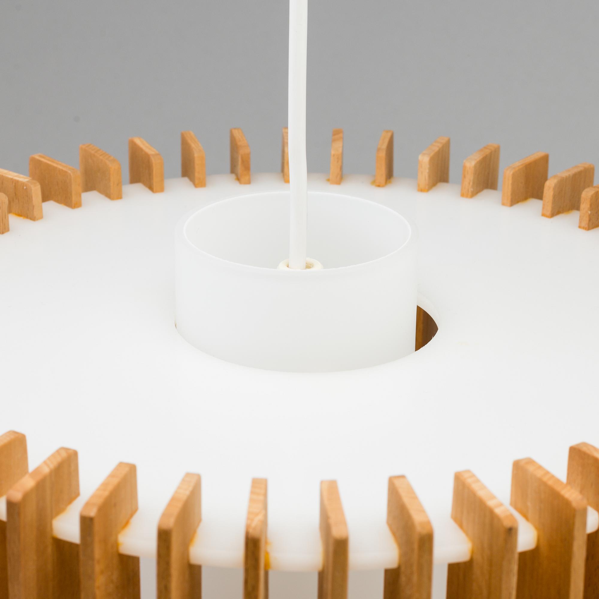 HANS-AGNE JAKOBSSON, a beech model T 485/H ceiling light from Markaryd ...