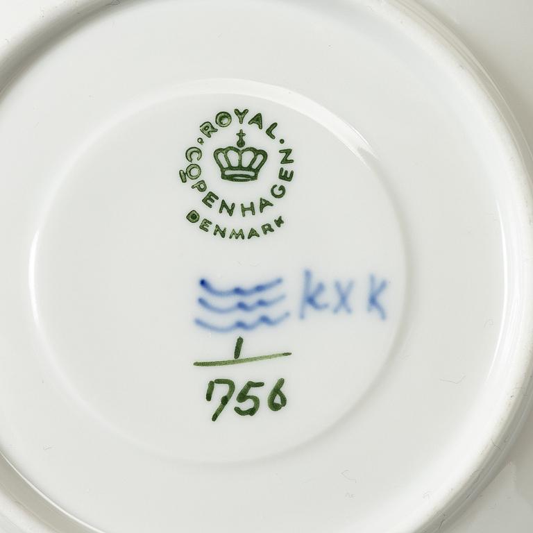 Royal Copenhagen, Coffee service, 34 pieces, "Musselmalet", Royal Copenhagen, Denmark.