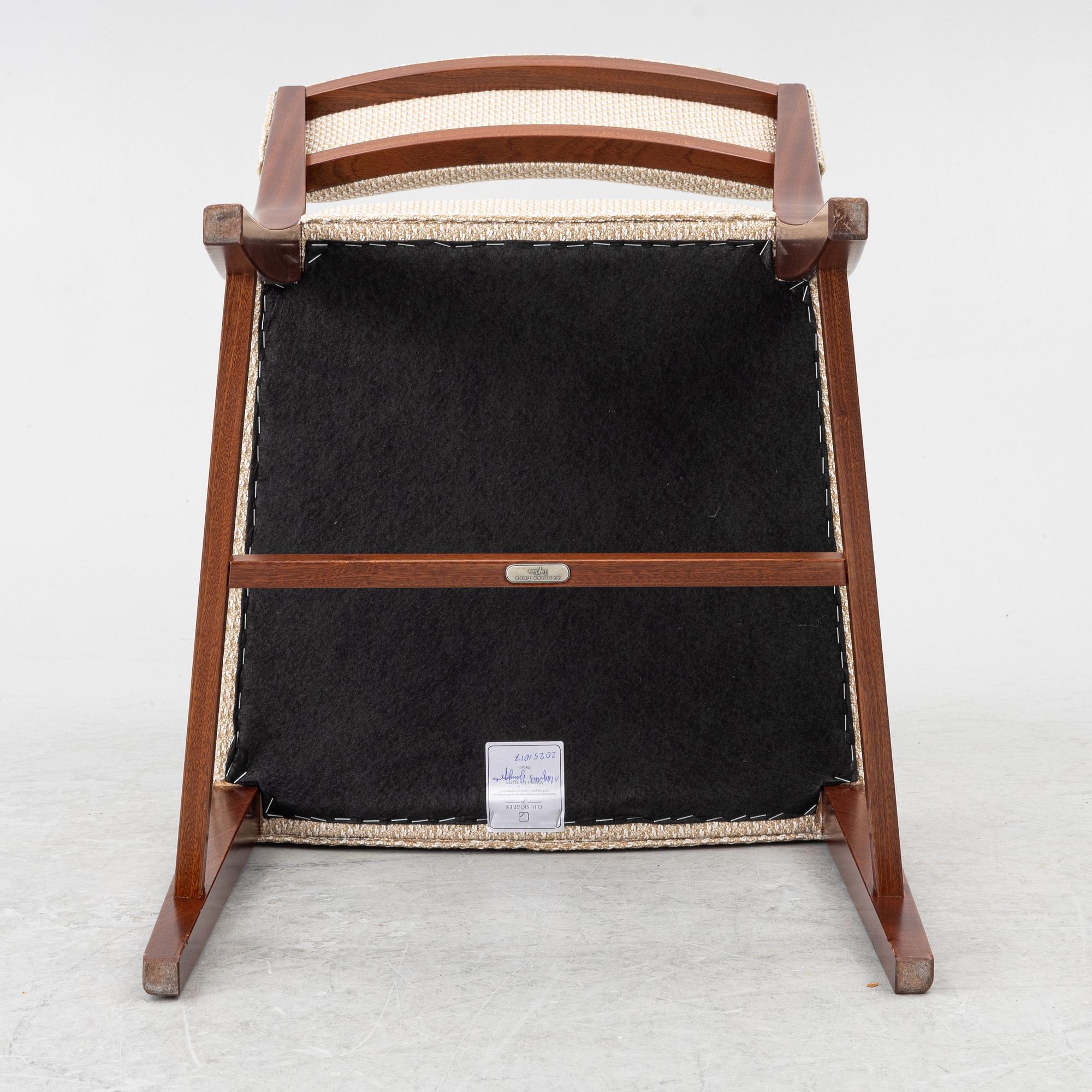 Josef Frank, a chair model 695, Svenskt Tenn, dated 2025.