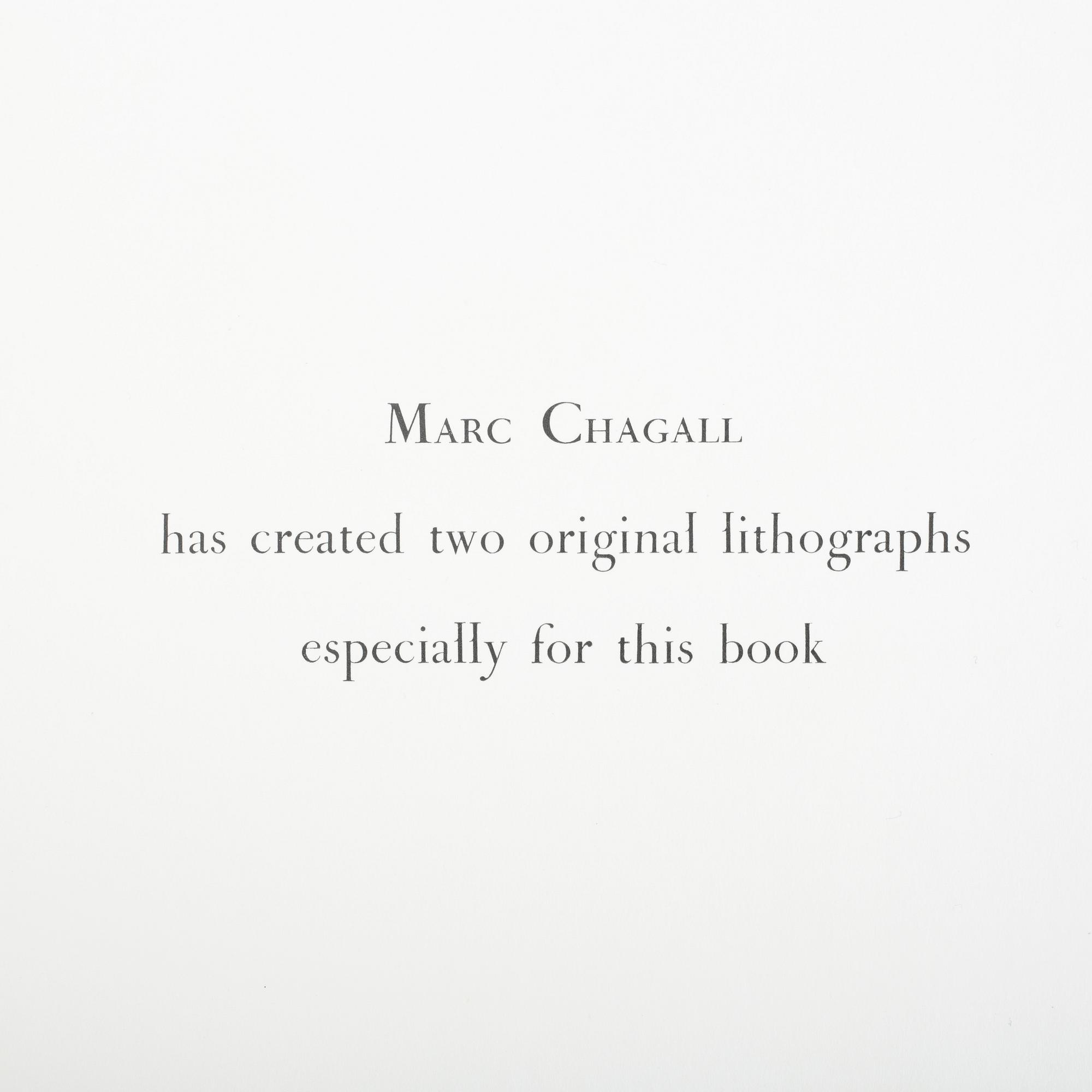 BOK, "Vitraux Pour Jéruslem", Marc Chagall, Utgiven av Andre Sauret, Monaco 1962.