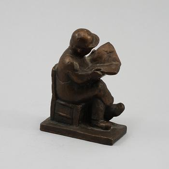 SVEN LUNDQVIST, skulptur, brons, signerad.