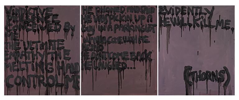 Bjarne Melgaard, BJARNE MELGAARD, oil on canvas, executed in 2006-2007.