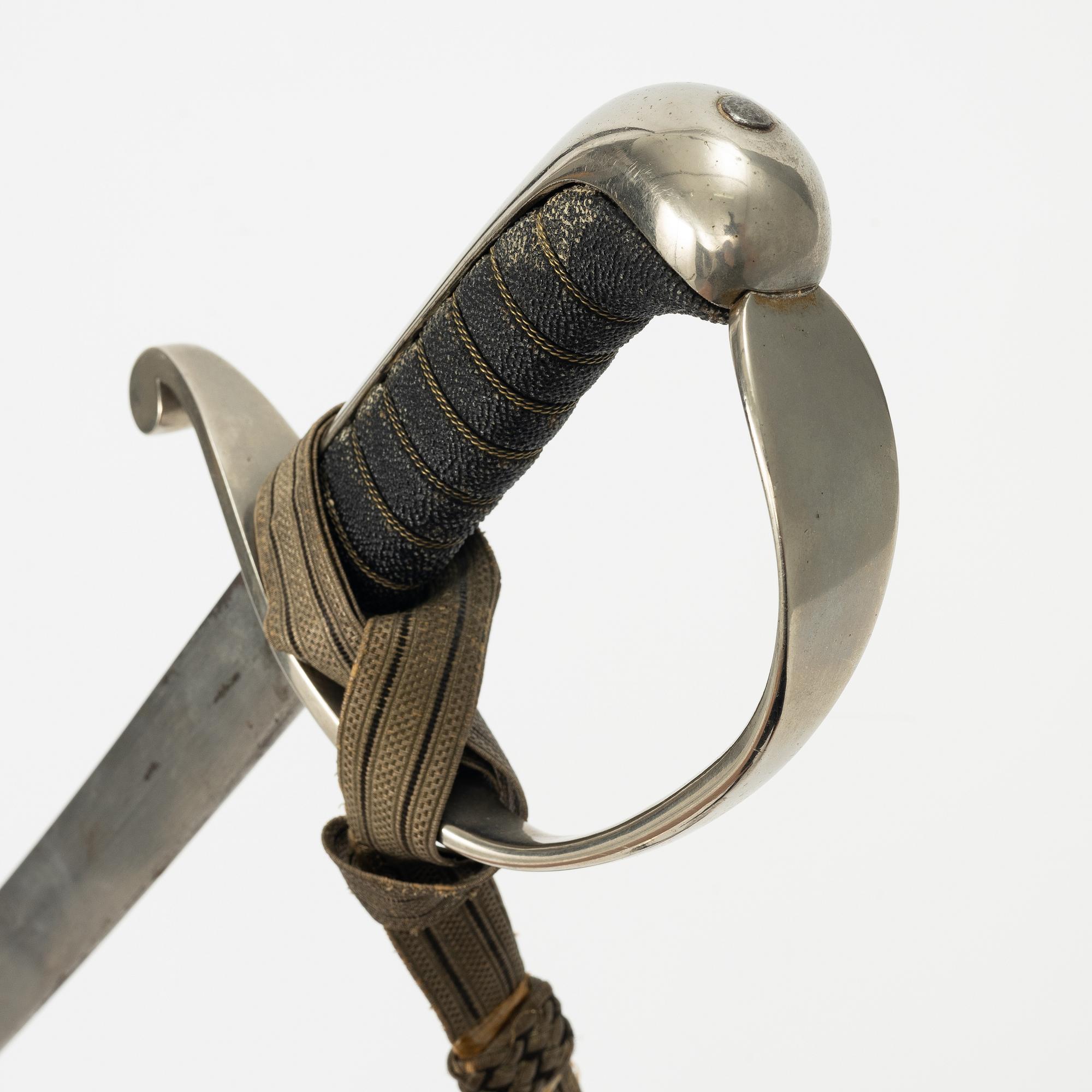 Saber, Swedish, from around the year 1900, with scabard.