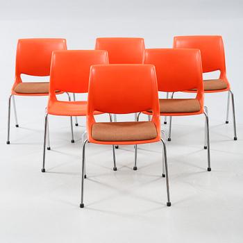 BENDT WINGE, stolar, 3+3 st, "R-48", Romo Fabrikker/Nordic Comfort Products, 1970-tal.