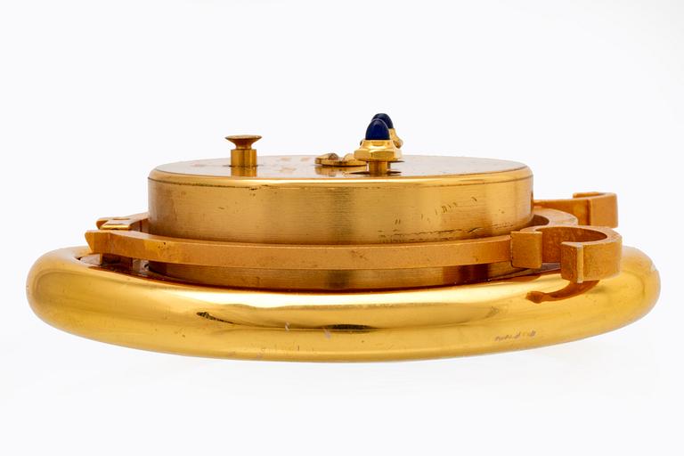 Cartier, bordsur / väckarklocka, 90 x 74 mm.