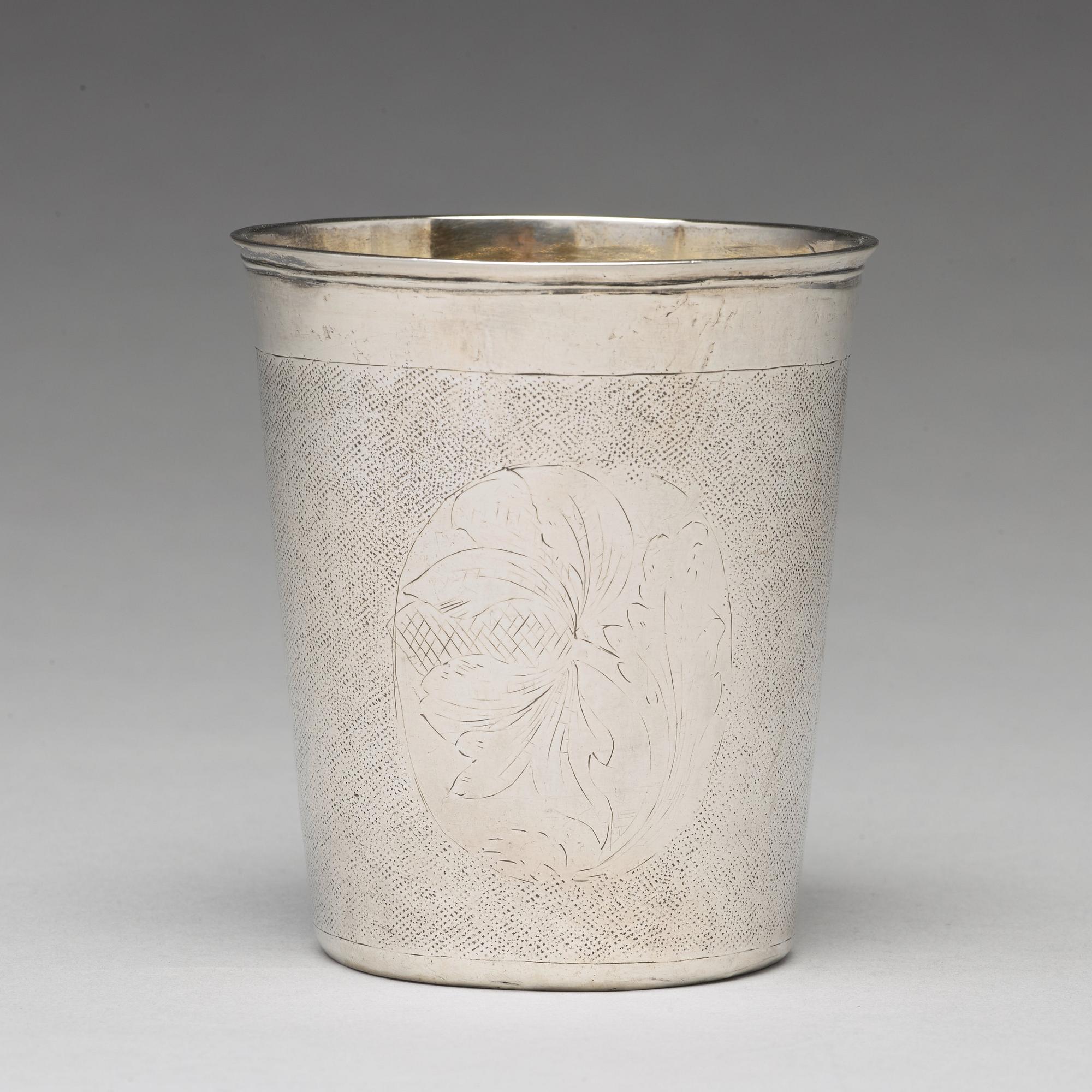 Samuel Phallén, bägare, silver, Karlskrona 1700. Karolinsk.