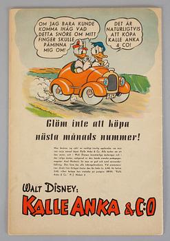 SERIETIDNINGAR, 2 stycken, KALLE ANKA & C:O, nr:5-6, 1949. FN-FN.