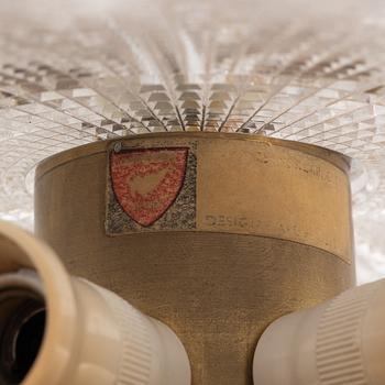 Carl Fagerlund, a ceiling lamp, Orrefors.