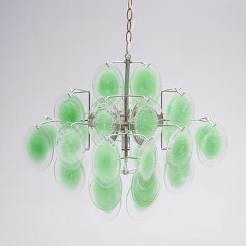 TAKLAMPA, Vistosi, Italien, 1960-tal. Höjd 40 cm.