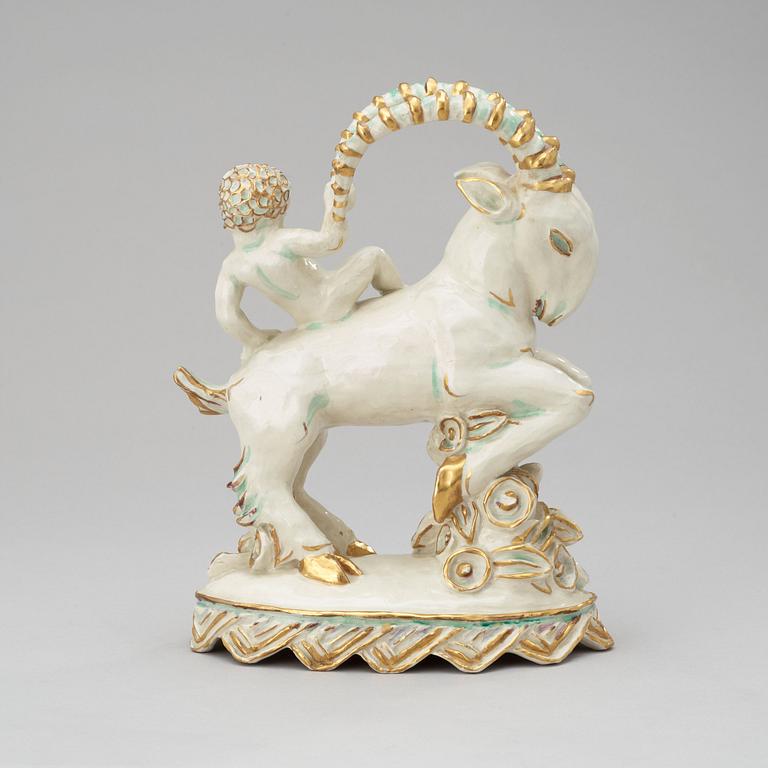 A Friedl Holzer porcelain figure, Arabia, Finland, 1920's.
