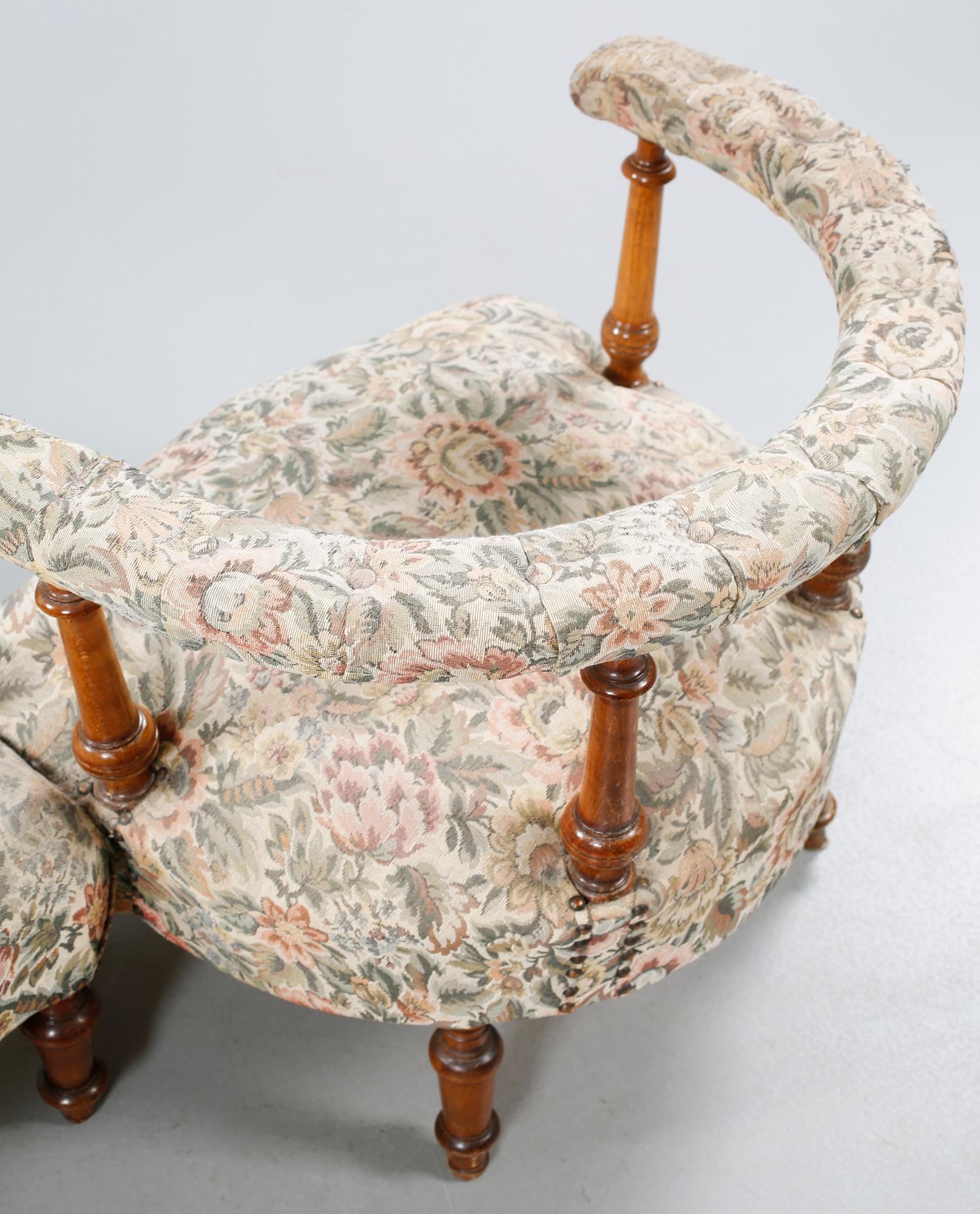 FÄSTMANSSOFFA, s k Causeuse, 1800-talets slut.