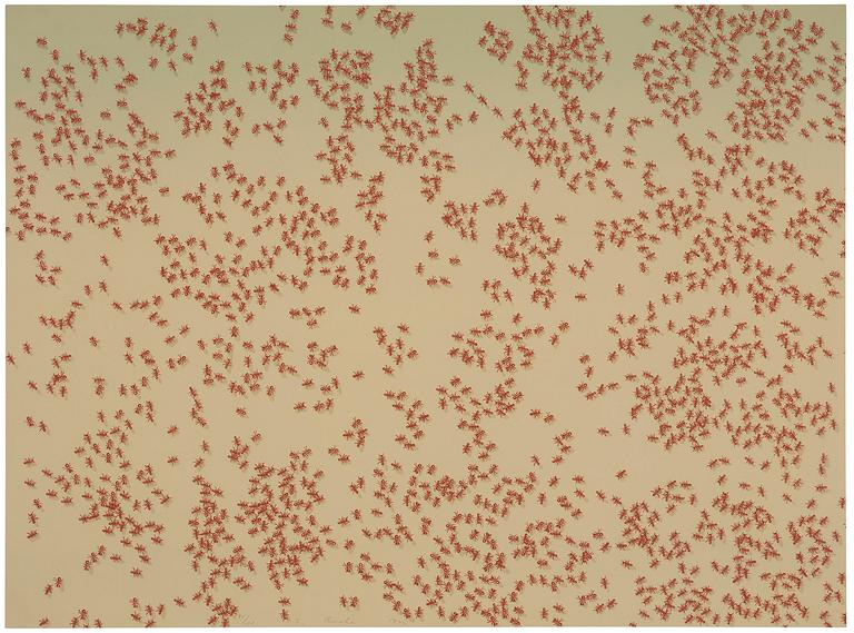 Ed Ruscha, "Red ants", from: "Insects".