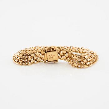 Bracelet X-link 18K gold, Braconi Gustavo Arezzo Italy.