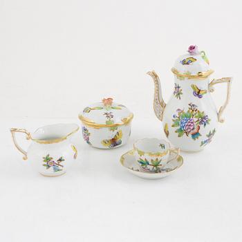 A 15-piece porcelain coffee service, "Queen Victoria", Herend, Hungary.