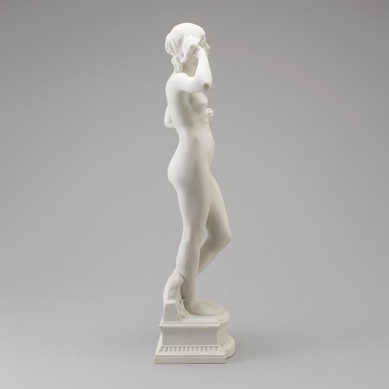 FIGURIN, parian, "Snöklockan", efter Per Hasselberg, Gustavsberg 1904.