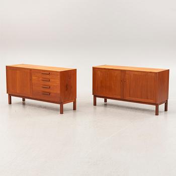 Nils Jonsson, two teak-veneered 'Domi Monté' sideboards, Hugo Troeds, 1960's.