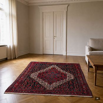 A Senneh rug, c. 200 x 150 cm.