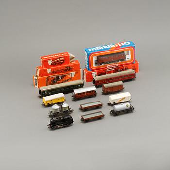 TÅGBANEDELAR och LOK, Märklin, 1900-talets andra hälft.