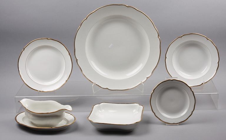 MATSERVIS, 78 delar, porslin, KPM.