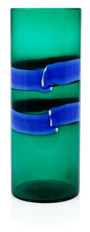 A Fulvio Bianconi glass vase "Fasce orizzontale", Venini, Murano, Italy 1950´s.