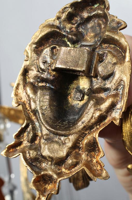 VÄGGAPPLIQUER, ett par, oscarianska, 1800-talets slut.