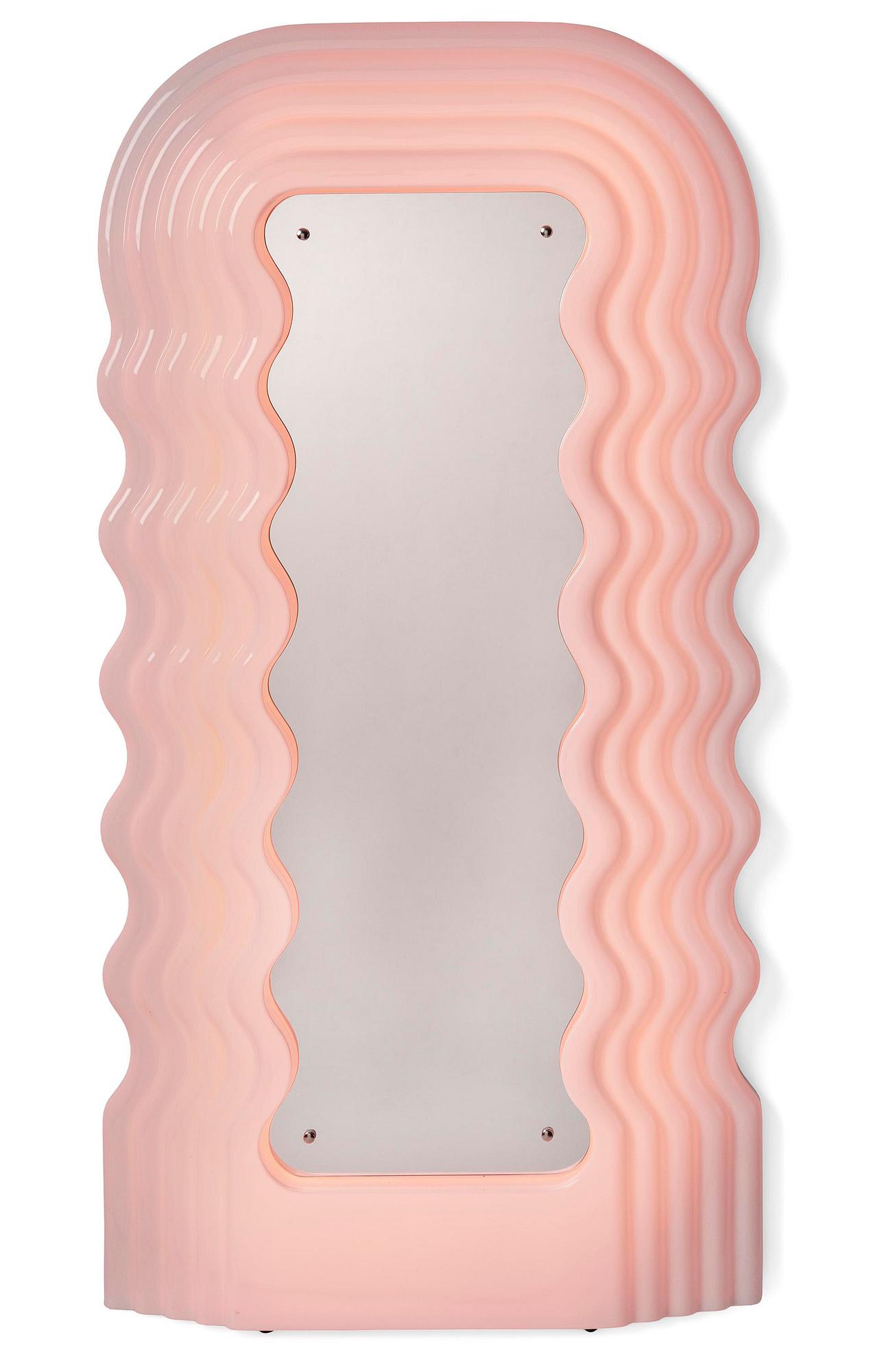 Ettore Sottsass, an "Ultrafragola" mirror, Poltronova, Italy, 21st century.