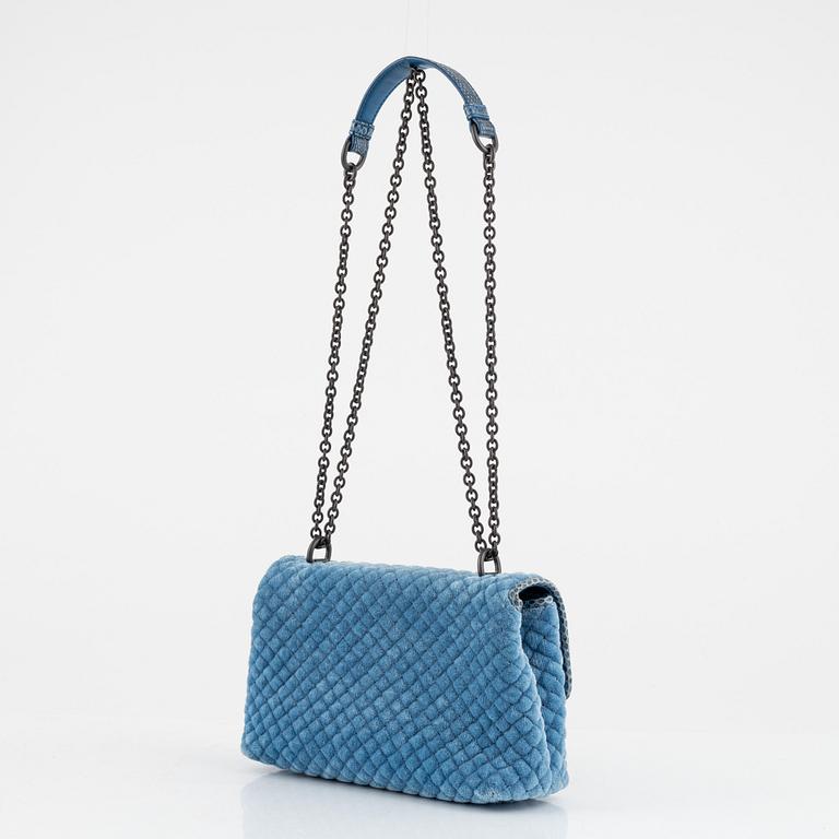 Bottega Veneta, 'Olimpia' quilted velvet shoulder bag.