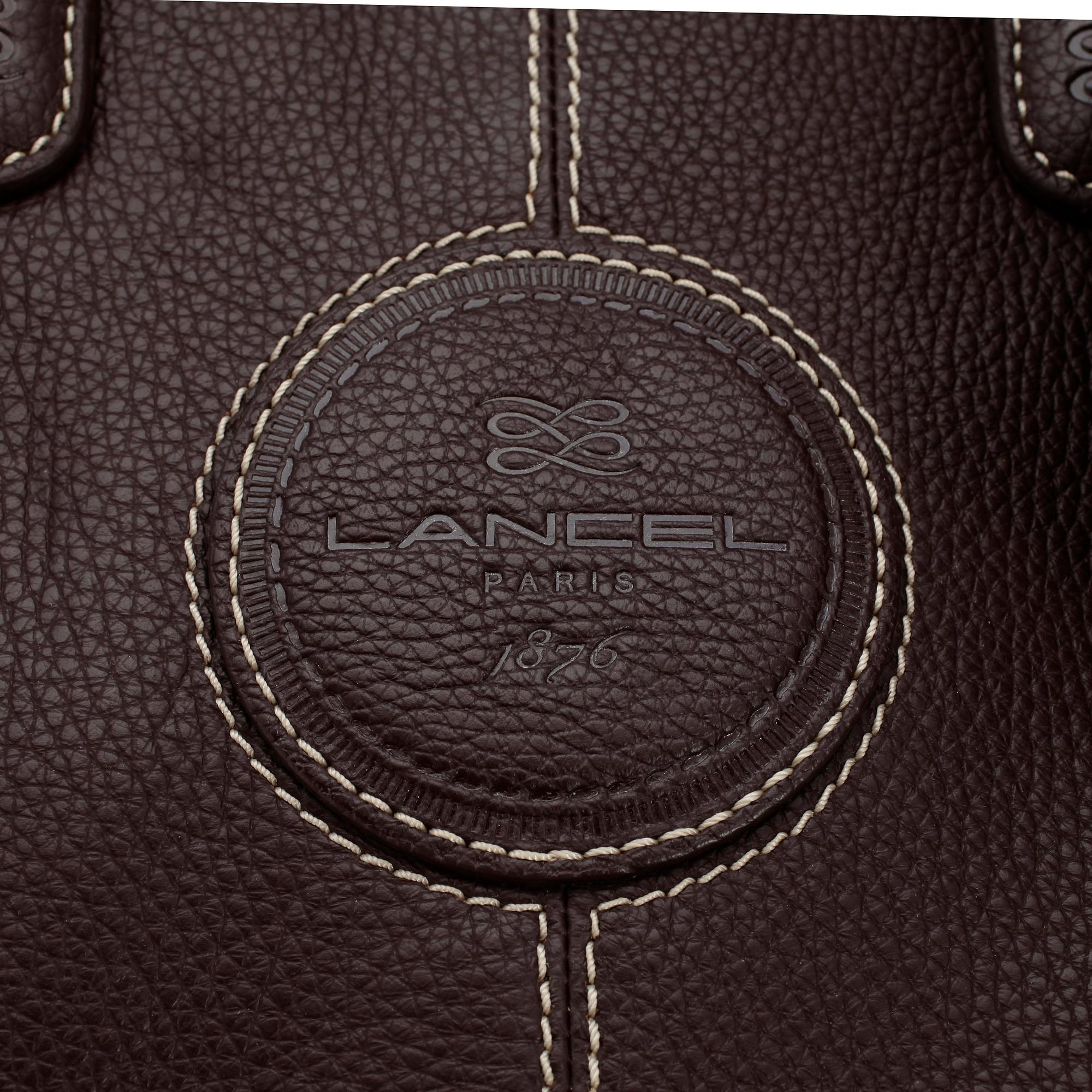 LANCEL, a brown leather bag.