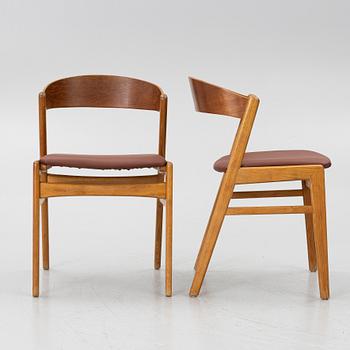 Dining table with four chairs, 1950s/60s.