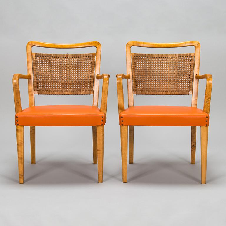 Werner West, a pair of 1930s 'Motti' armchairs for Keravan Puusepäntehdas.