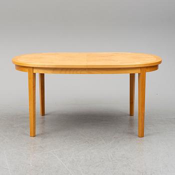 MATBORD samt 6 st STOLAR, björk, 1900-talets andra hälft.