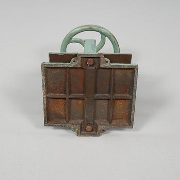 VÄXTPRESS/BOKPRESS, gjutjärn, omkring år 1900.