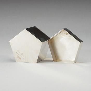 A Wiwen Nilsson sterling box, Stockholm, 1953.