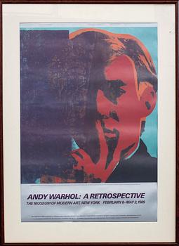 A WARHOL POSTER 1989.