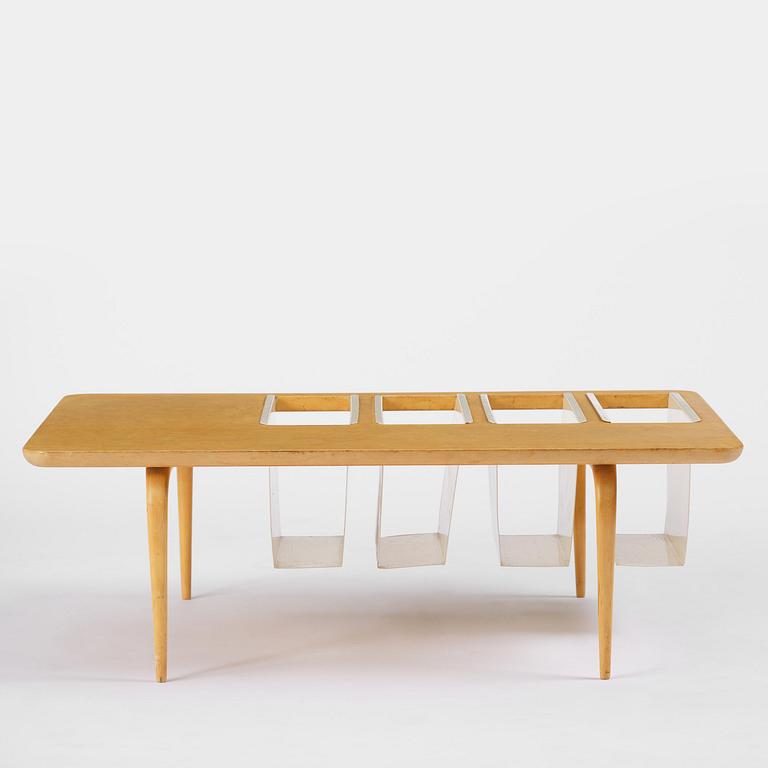 Bruno Mathsson, a magazine table, Firma Karl Mathsson, Värnamo, 1964.
