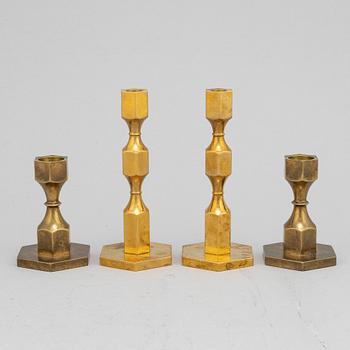 Lars Bergsten, a set of five brass candlesticks from Gusum.