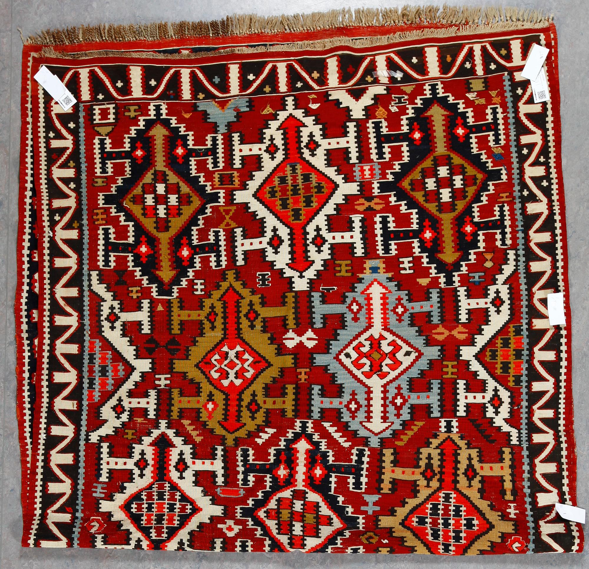 KELIM, semiantik Shirvan, ca 305x158 cm.