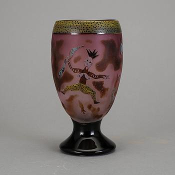 VAS, glas. Ulrica Hydman-Vallien, Kosta Boda 1986. Unik.