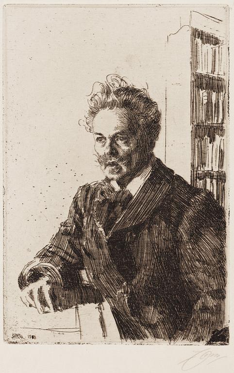 Anders Zorn, "August Strindberg".