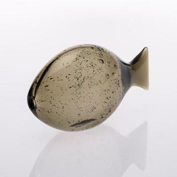 KAJ FRANCK, GLASS SCULPTURE. Crucian carp. Nuutajärvi, late 1950s.