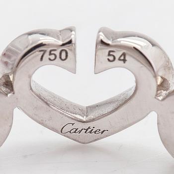 Cartier, ring, "C de Cartier", 18K vitguld och diamanter ca 0.10 ct totalt.