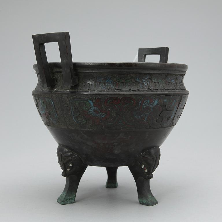 URNA, brons, Sydostasien, 1900-tal.