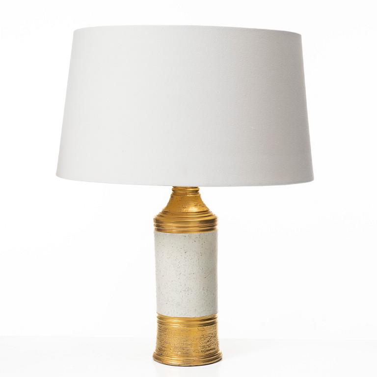 A pair of stoneware table lamps, from Bergboms, second half of the 20th century.