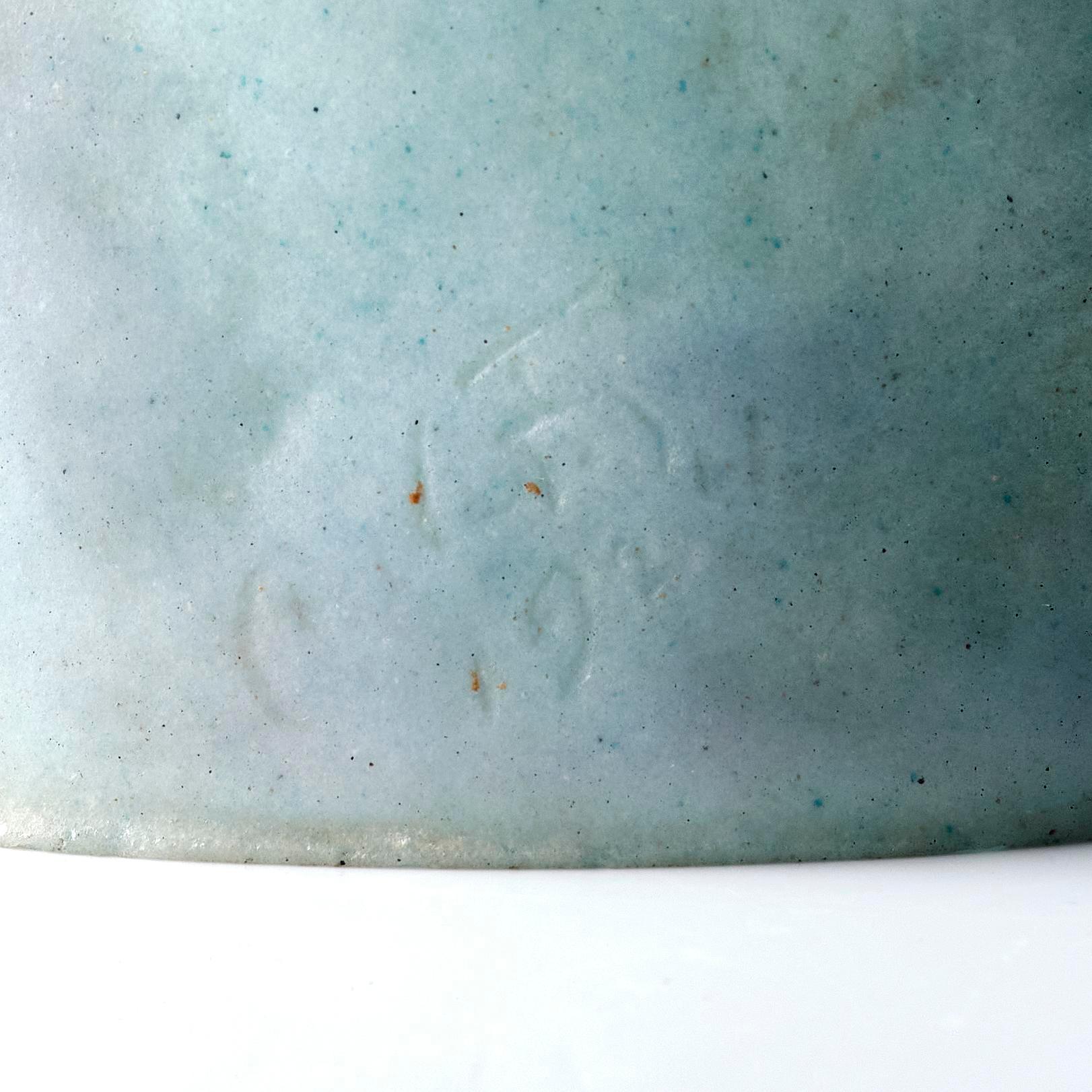 Agnes de Frumerie, a pâte de verre lamp shade/sculpture, Sweden, 1920s.