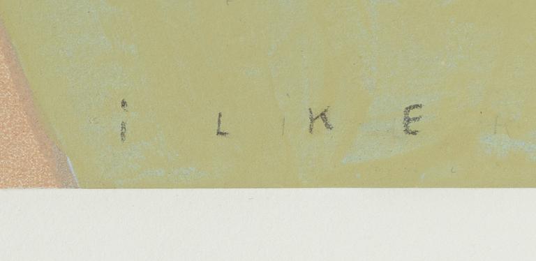 Emilia Ilke, screenprint in colours. Signed and numbered 1/1.