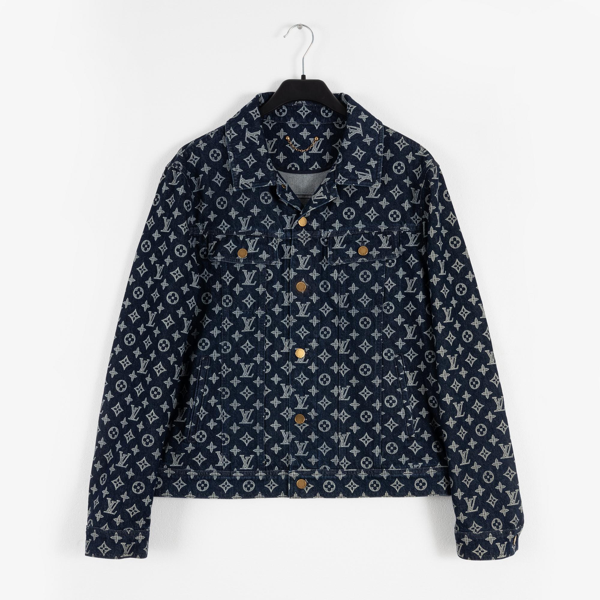 Louis Vuitton a Monogram Denim Jacket size 52. Bukowskis