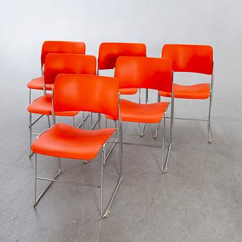 David Rowland, a set of six "40/4" chairs later part of the 20th century.